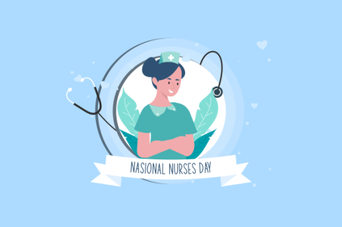 Flat national nurses day illustration vector