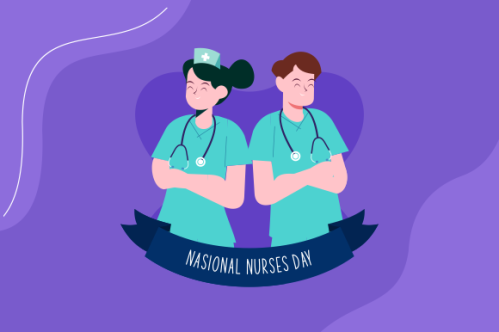 Flat national nurses day illustration vector