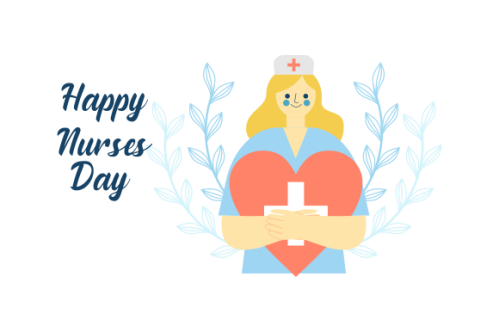 Flat national nurses day illustration vector