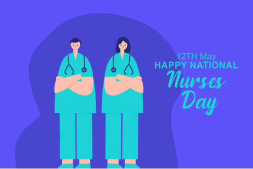 Flat national nurses day illustration vector