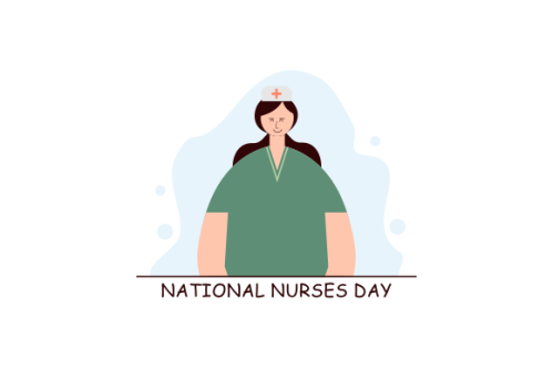 Flat national nurses day illustration vector