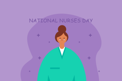 Flat national nurses day illustration vector