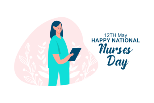 Flat national nurses day illustration vector