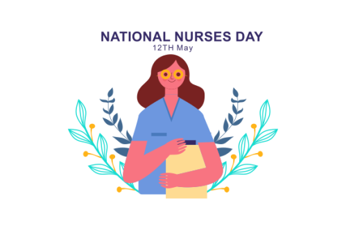 Flat national nurses day illustration vector