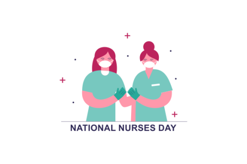 Flat national nurses day illustration vector