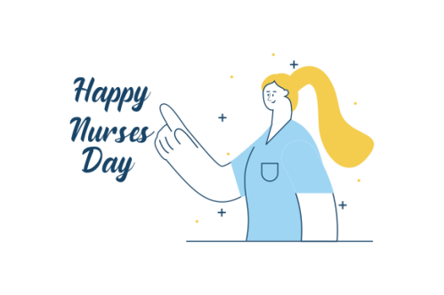 Flat national nurses day illustration vector