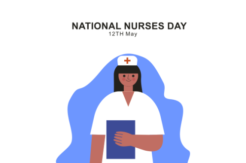 Flat national nurses day illustration vector