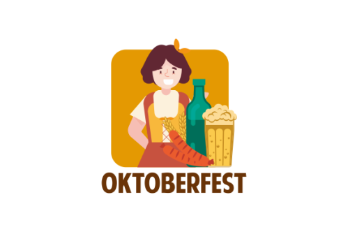 Hand drawn oktoberfest character illustration