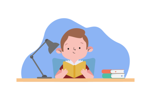 E-learning, online education concept illustration