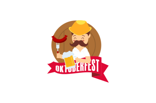 Hand drawn oktoberfest character illustration