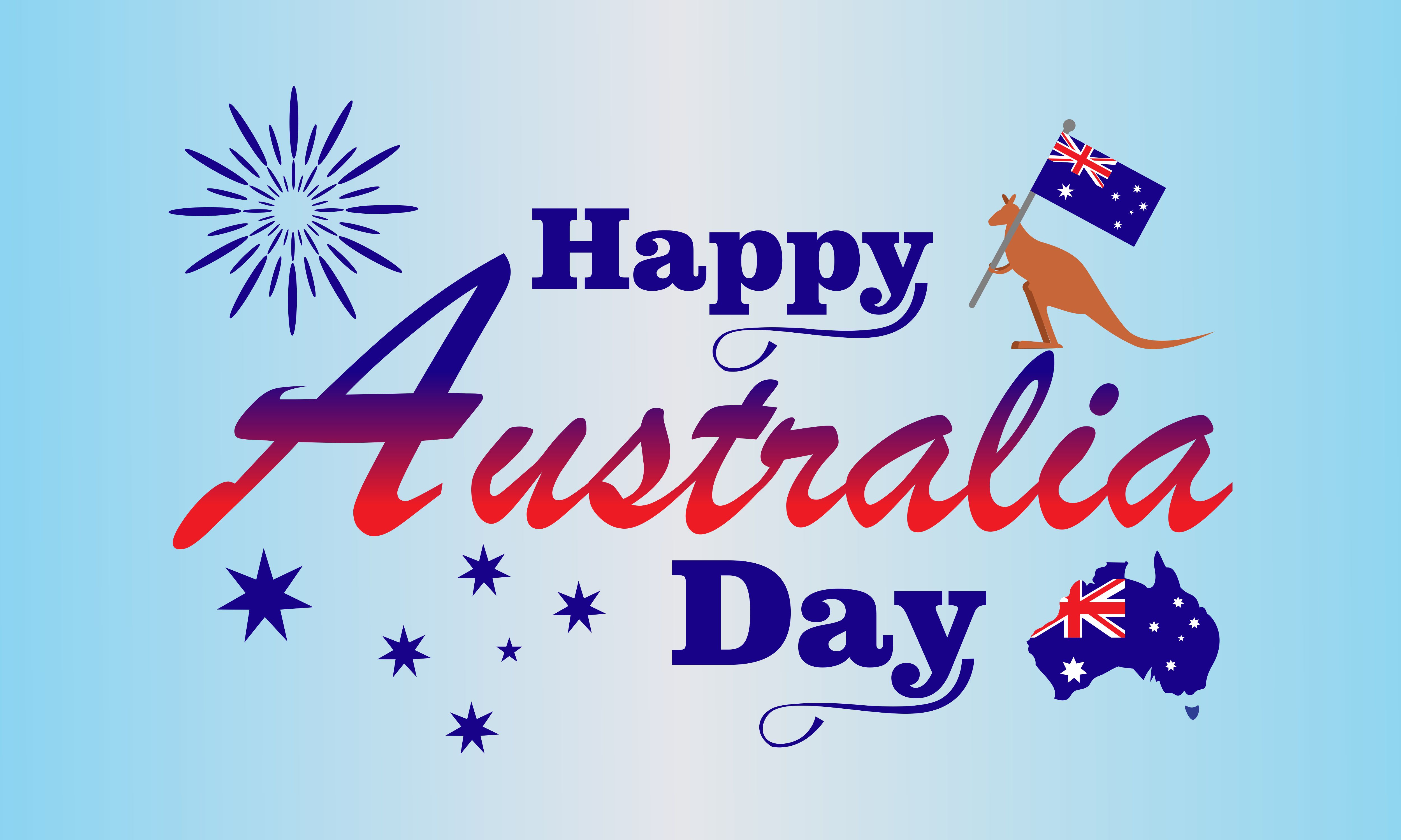 Happy Australia Day. Australia National Day with Australia National